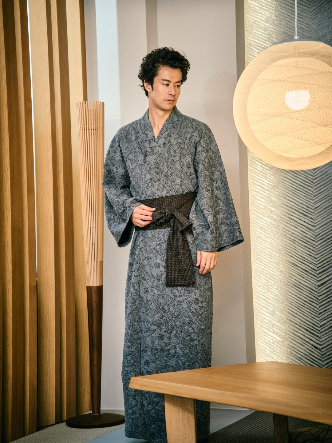 YUKATA 刺子ジャガード (GLEY) MEN