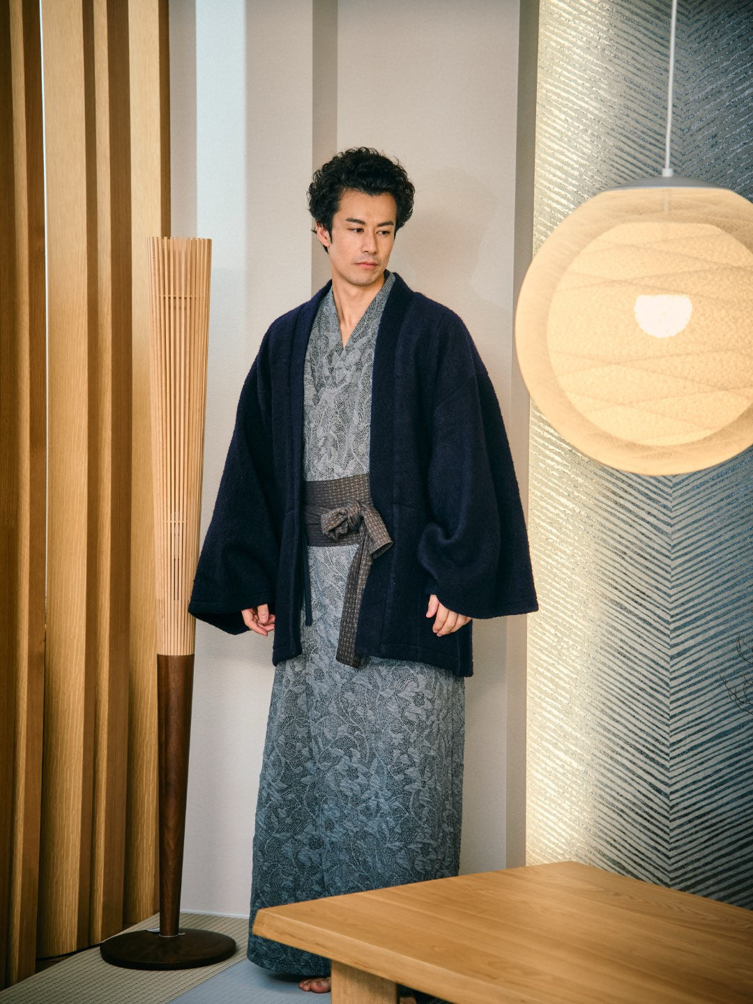 YUKATA 刺子ジャガード (GLEY) MEN