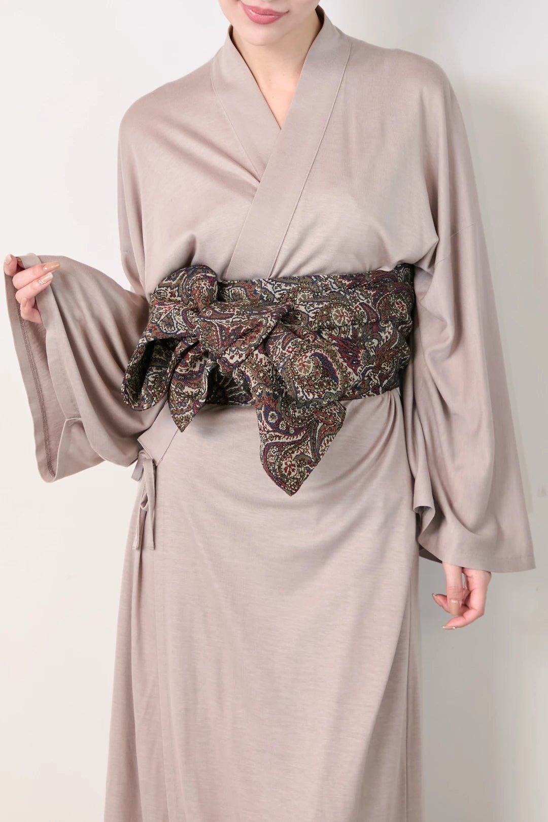 外帯(ゴブラン)−ペイズリー− Obi Belt for Outing (Gobelins) - Paisley - Nanafu|YUKATA Roomwear