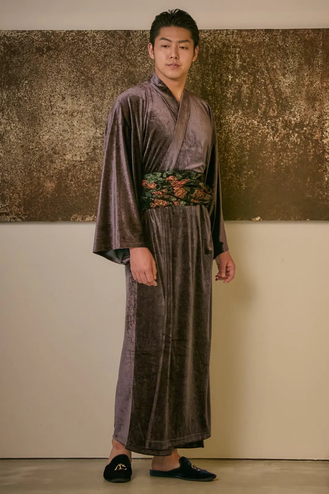 外帯(モールゴブラン)−フラワー− Obi Belt for Outing (Mole Gobelins) - Paisley - Nanafu|YUKATA Roomwear