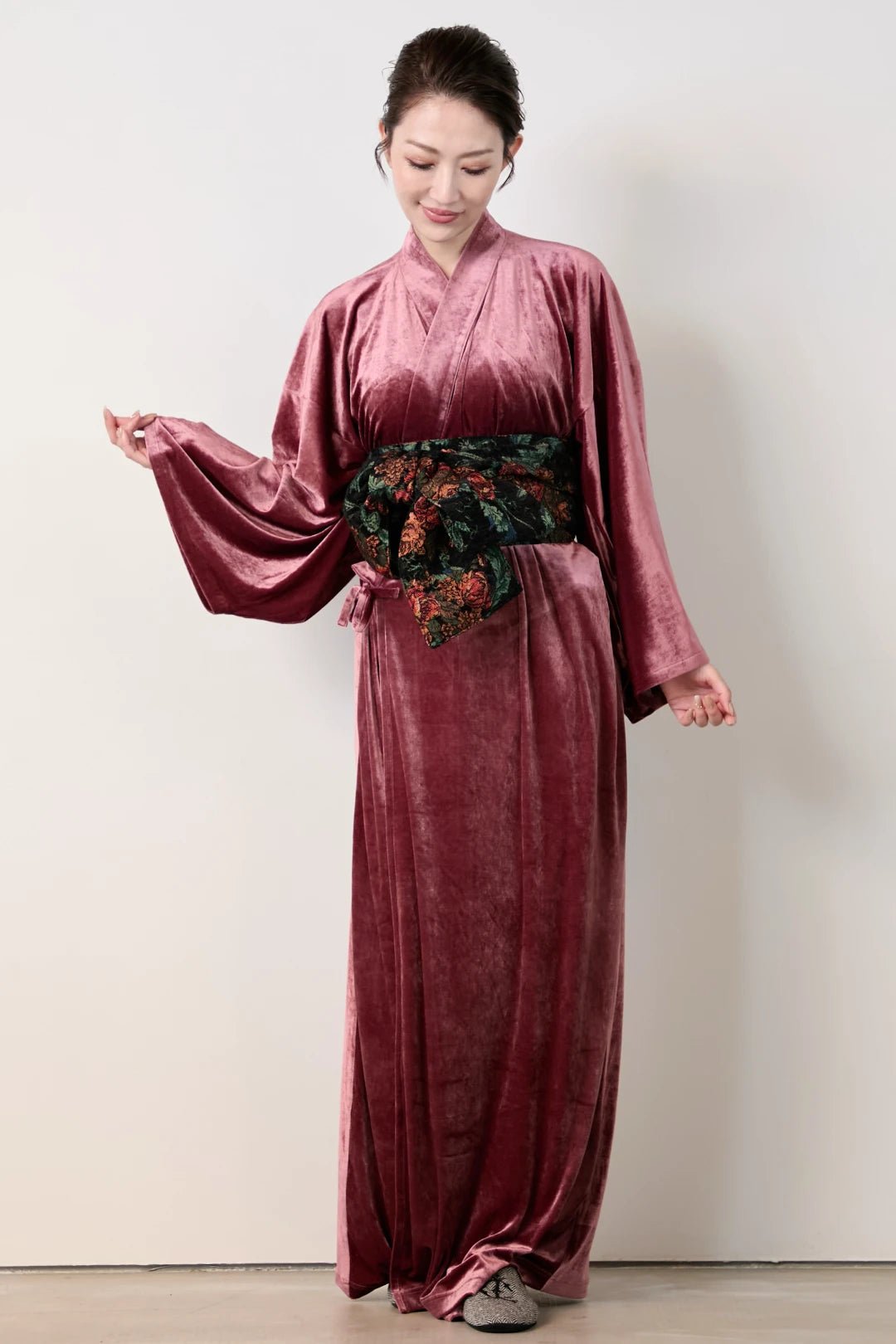 外帯(モールゴブラン)−フラワー− Obi Belt for Outing (Mole Gobelins) - Paisley - Nanafu|YUKATA Roomwear