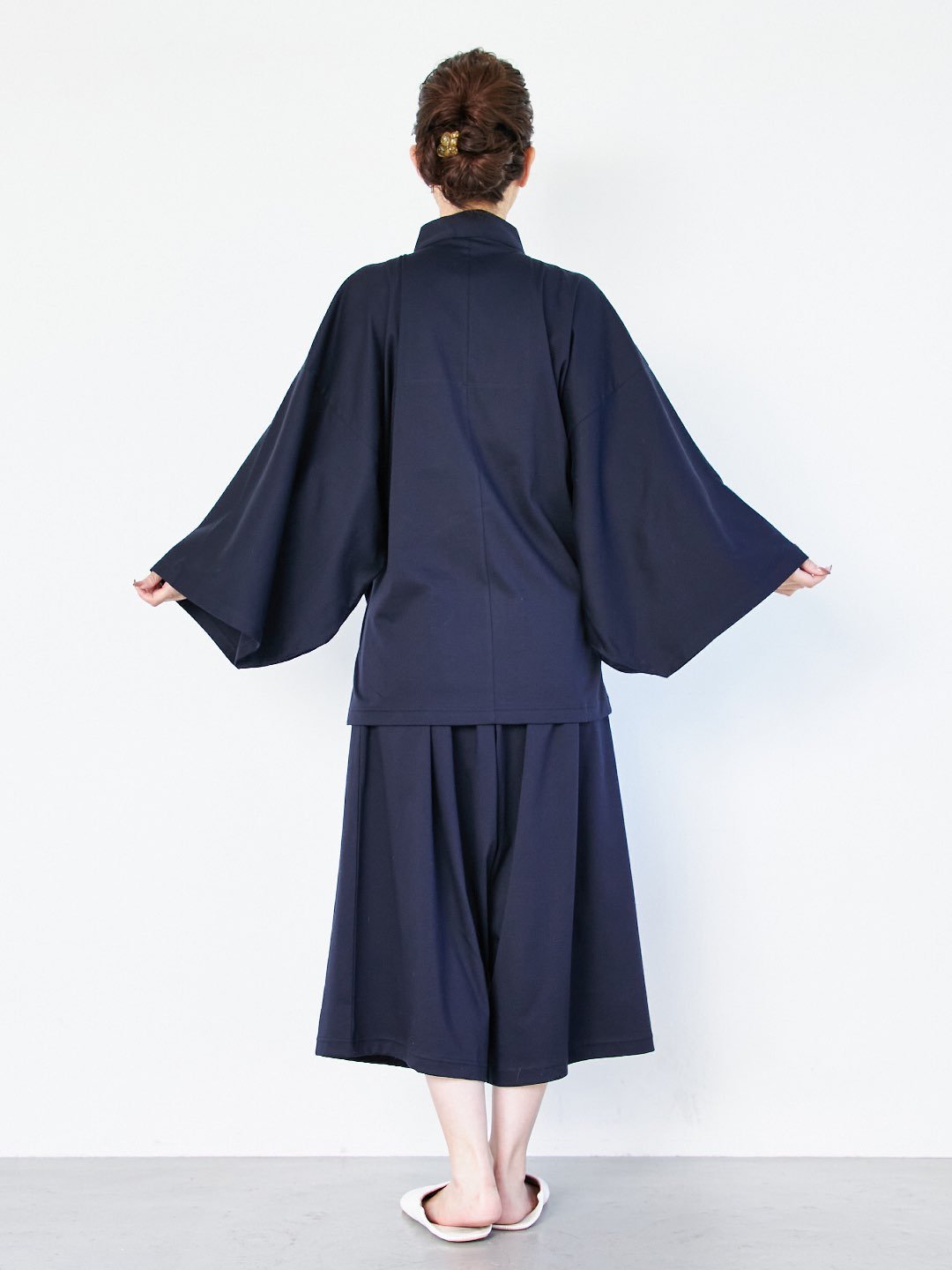 【10月上旬発送予定】【セットアップ】浴衣ルームウェア・セパレート - ネイビー・留紺(とまりこん)- - Nanafu|YUKATA Roomwear