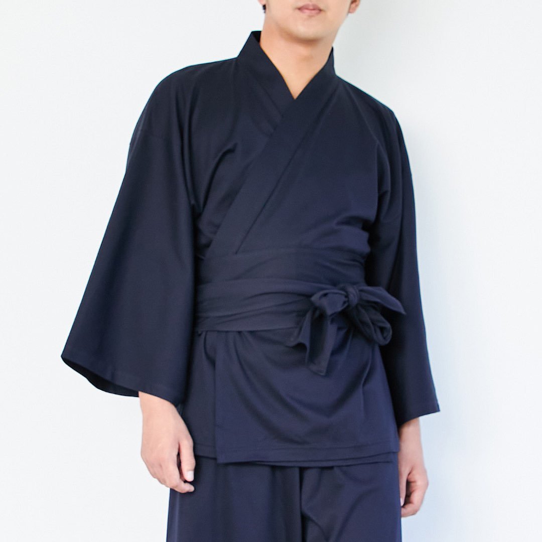 【10月上旬発送予定】【トップス】浴衣ルームウェア・セパレート - ネイビー・留紺(とまりこん) - Nanafu|YUKATA Roomwear