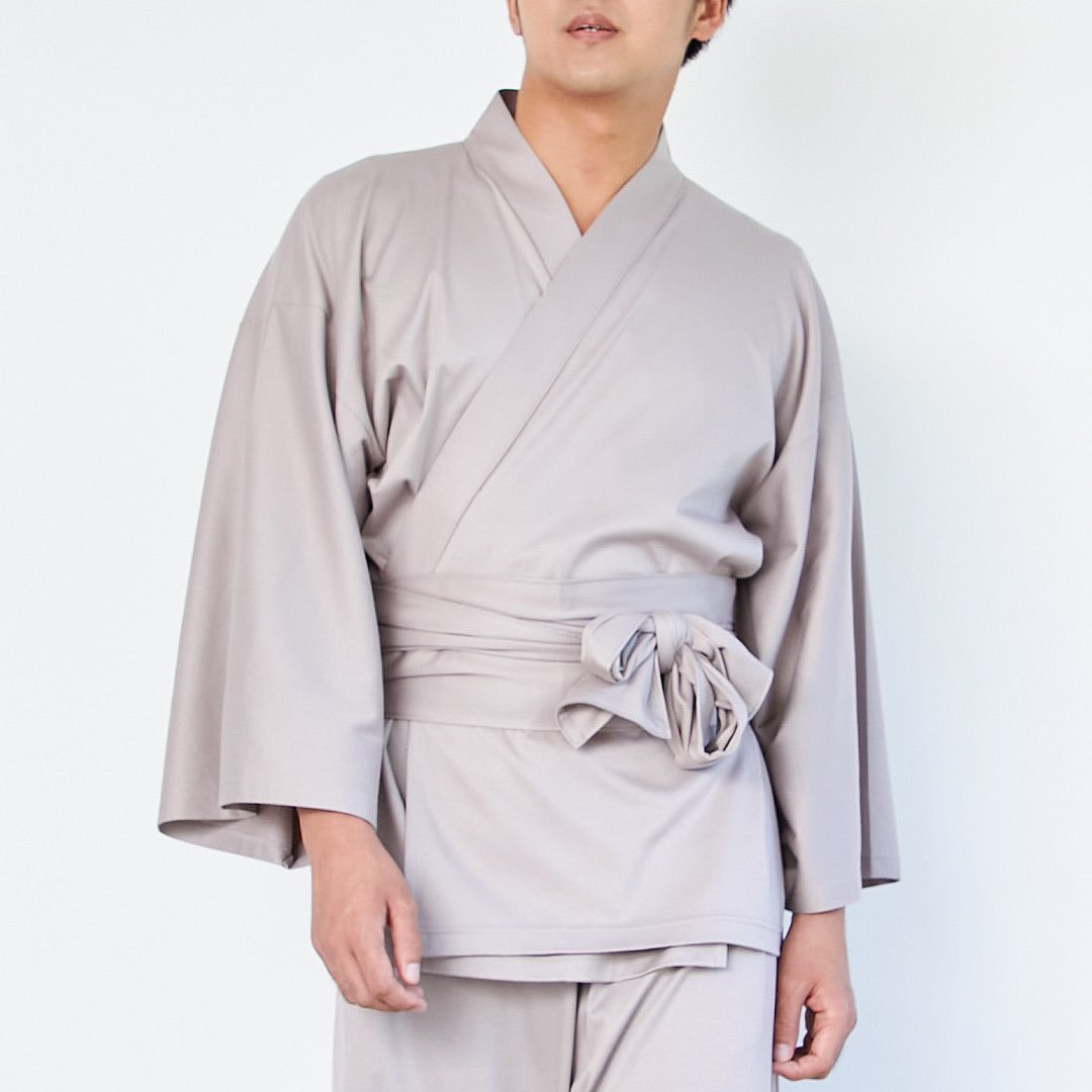 【10月上旬発送予定】【 帯 】浴衣ルームウェア・セパレート - 光悦茶(こうえつちゃ)・モカベージュ - Nanafu|YUKATA Roomwear