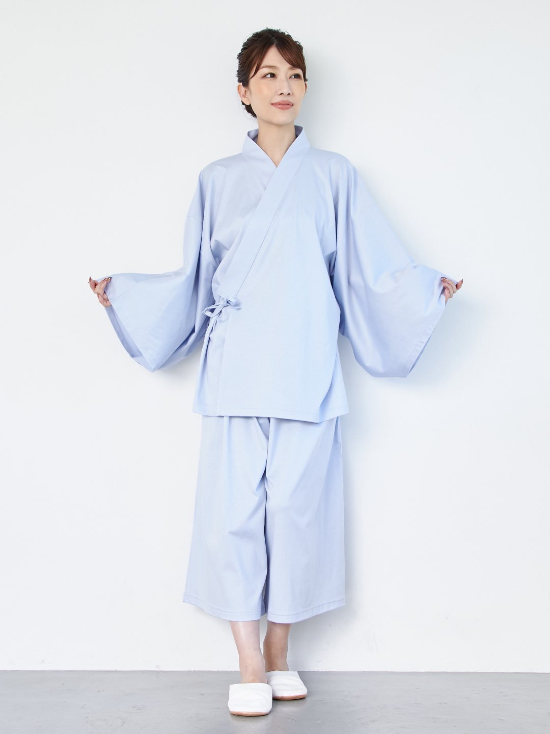 【10月上旬発送予定】【ボトムス】浴衣ルームウェア・セパレート - ネイビー・留紺(とまりこん) - Nanafu|YUKATA Roomwear