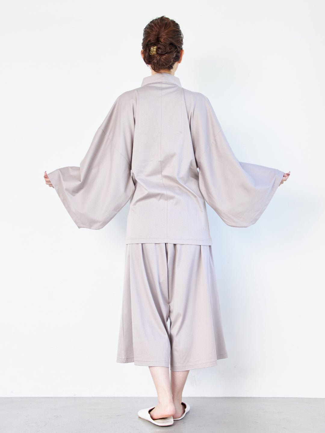 【10月上旬発送予定】【セットアップ】浴衣ルームウェア・セパレート - 光悦茶(こうえつちゃ)・モカベージュ - Nanafu|YUKATA Roomwear