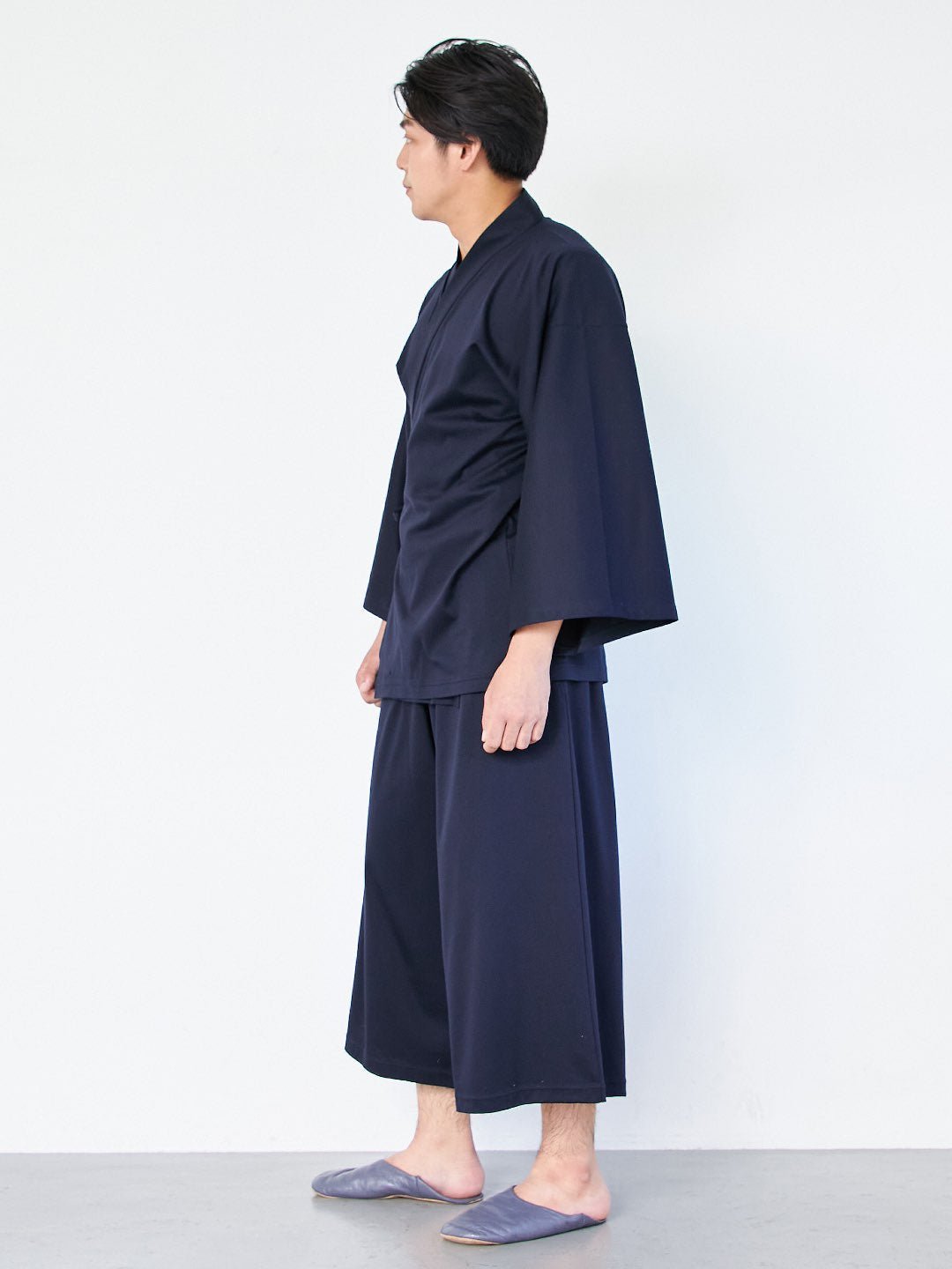 【10月上旬発送予定】【セットアップ】浴衣ルームウェア・セパレート - ネイビー・留紺(とまりこん) - Nanafu|YUKATA Roomwear