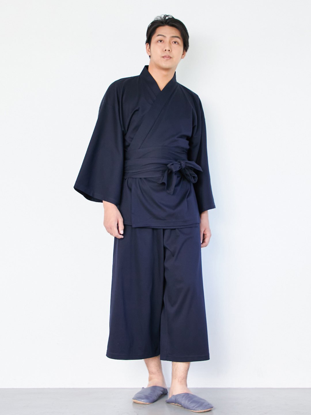 【10月上旬発送予定】【セットアップ】浴衣ルームウェア・セパレート - ネイビー・留紺(とまりこん) - Nanafu|YUKATA Roomwear