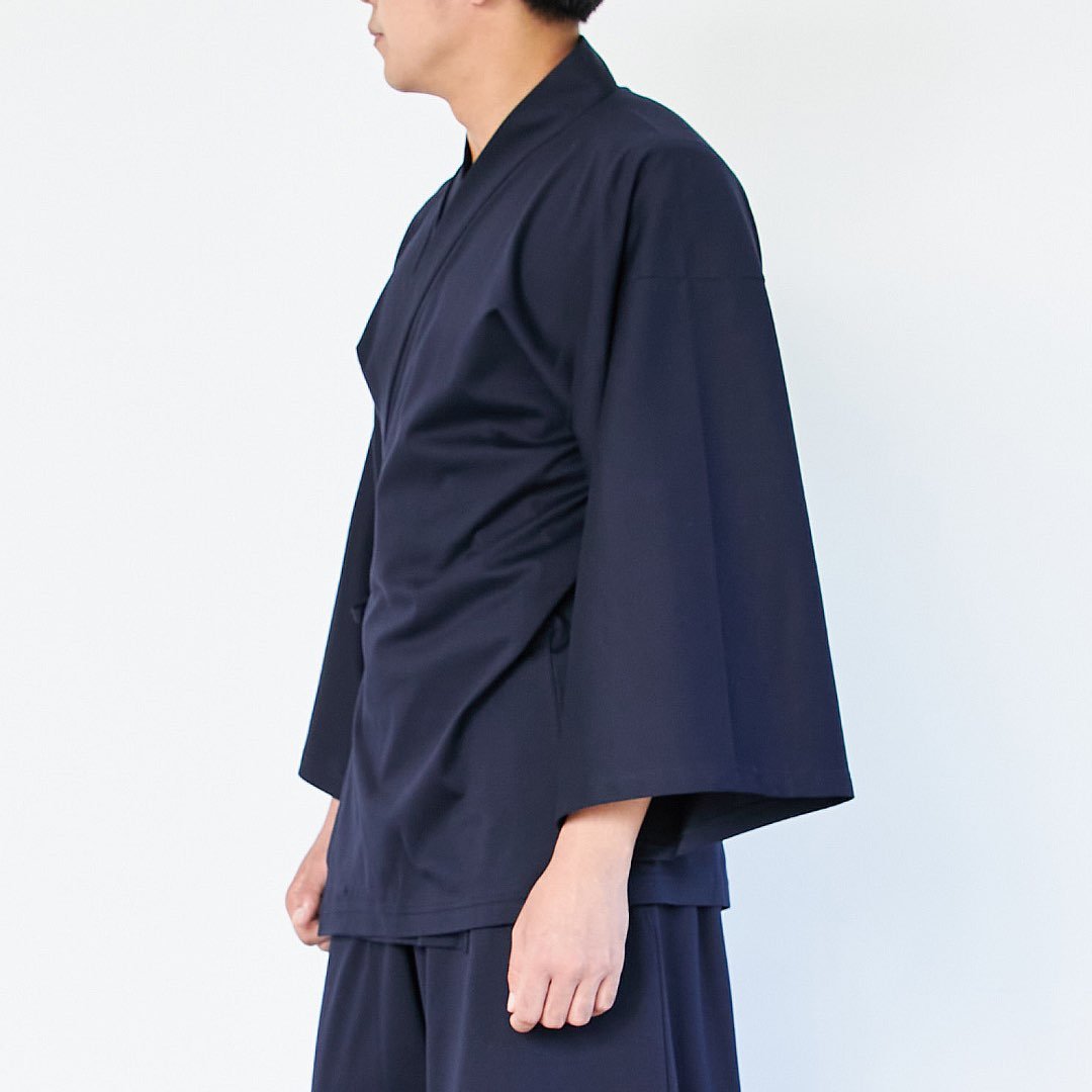 【10月上旬発送予定】【トップス】浴衣ルームウェア・セパレート - ネイビー・留紺(とまりこん) - Nanafu|YUKATA Roomwear