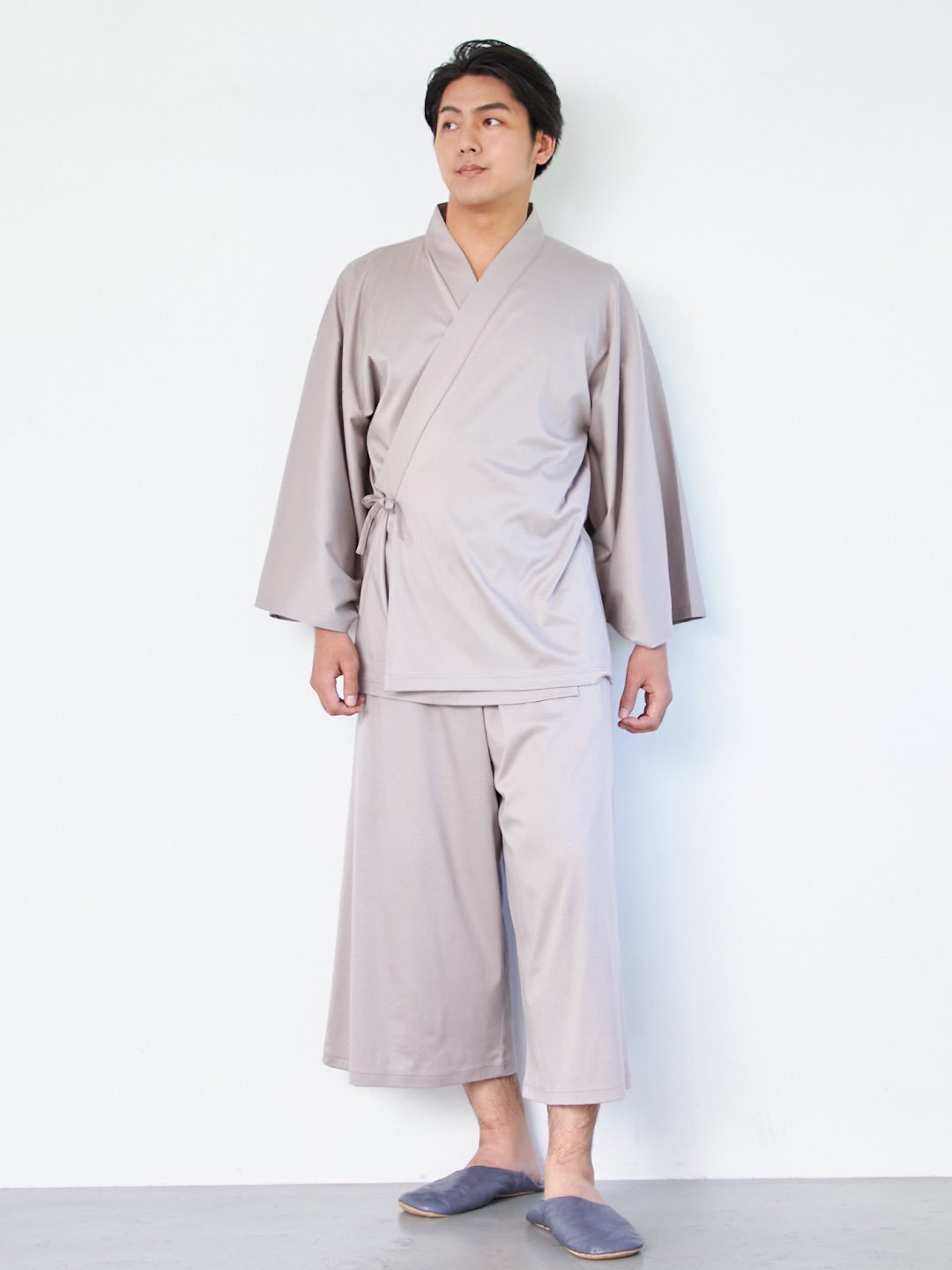 【10月上旬発送予定】【セットアップ】浴衣ルームウェア・セパレート - 光悦茶(こうえつちゃ)・モカベージュ - Nanafu|YUKATA Roomwear