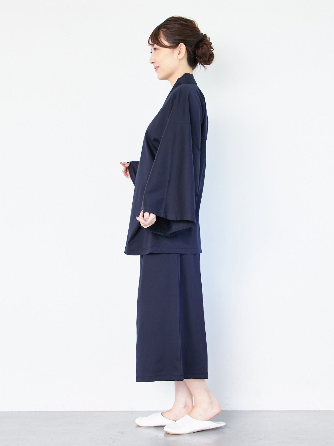 【10月上旬発送予定】【セットアップ】浴衣ルームウェア・セパレート - ネイビー・留紺(とまりこん)- - Nanafu|YUKATA Roomwear