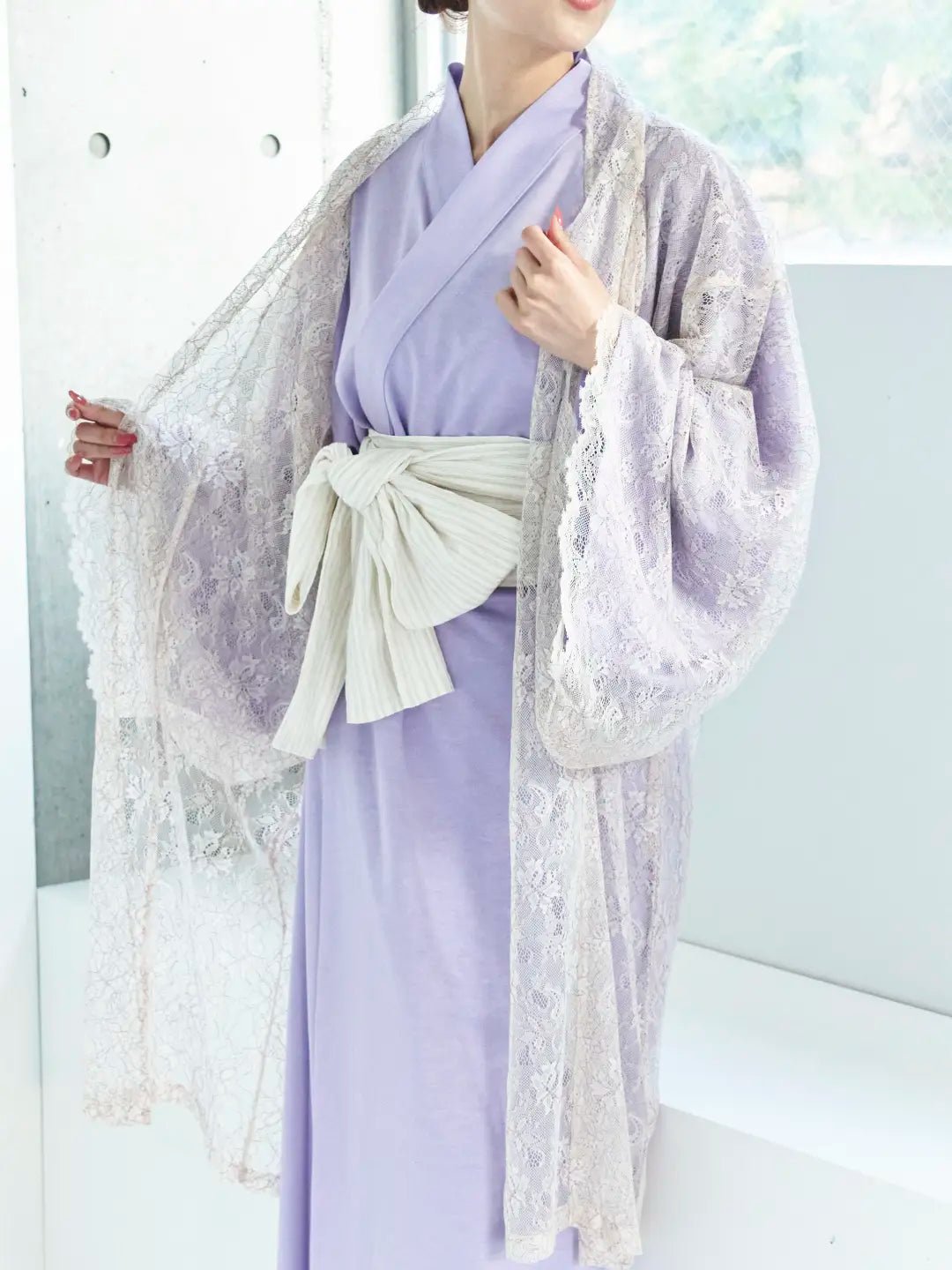【3月下旬 発送予定】浴衣ルームウェア・プレミアム- 藤 - Yukata Roomwear Premium-Wisteria- - Nanafu|YUKATA Roomwear