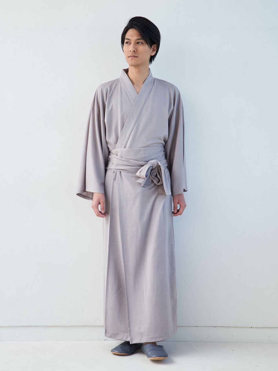 Yukata Roomwear Premium-Grey-