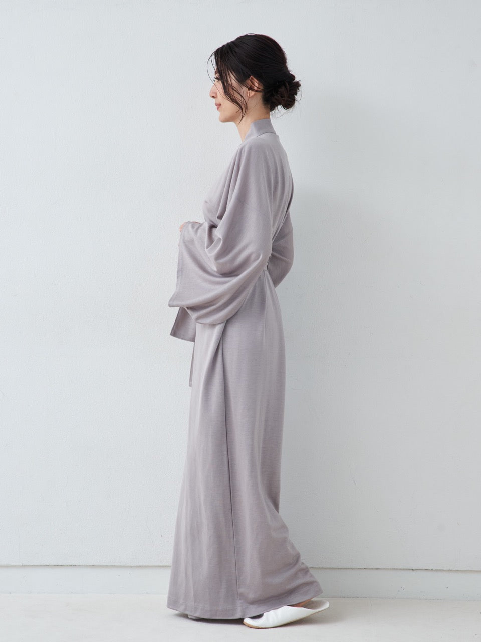 Yukata Roomwear Premium-Grey-