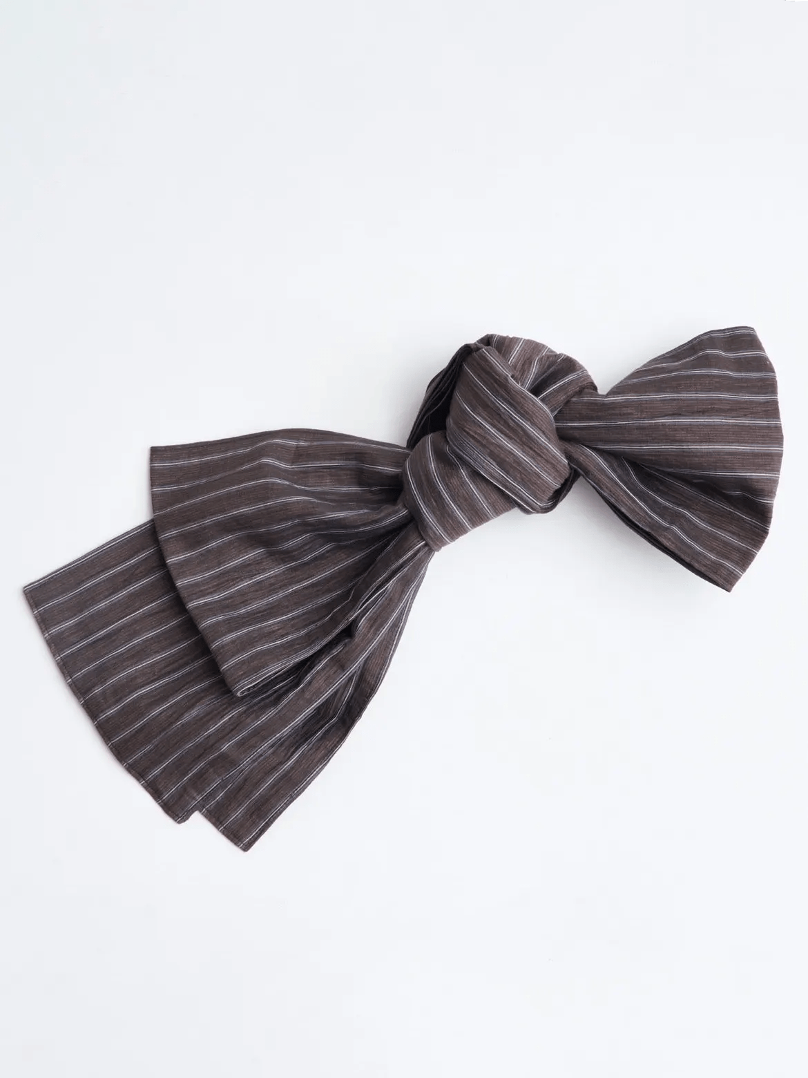 外帯(麻)-ブラウン- Obi Belt for Outing(Linen) -Brown- - Nanafu|YUKATA Roomwear