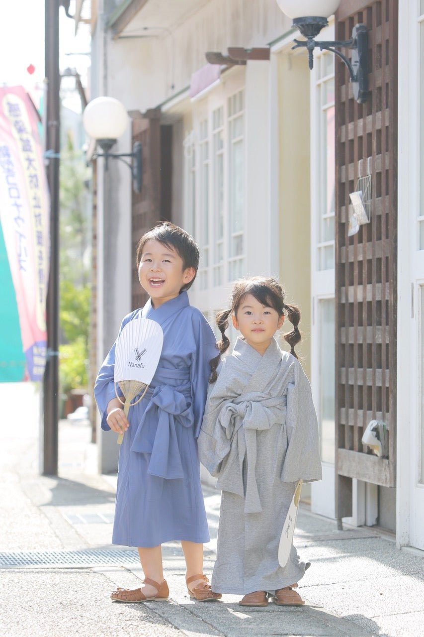 浴衣ルームウェア・キッズ- Yukata Roomwear Kids- - Nanafu|YUKATA Roomwear