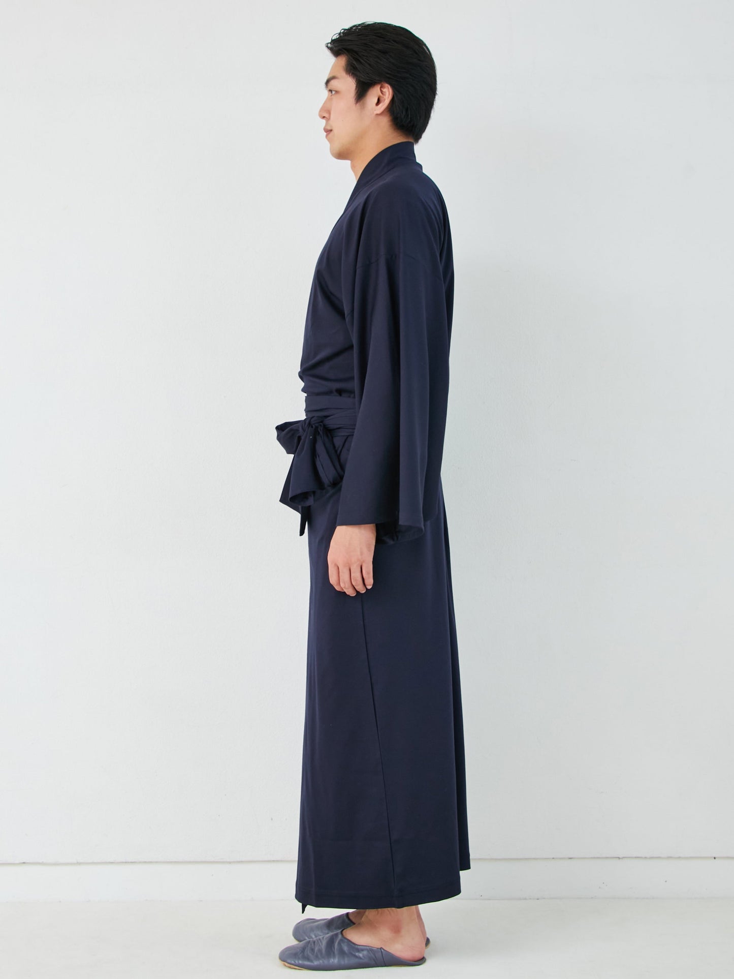 浴衣ルームウェア・ナチュラル -ネイビー- Yukata Roomwear-Navy- - Nanafu|YUKATA Roomwear