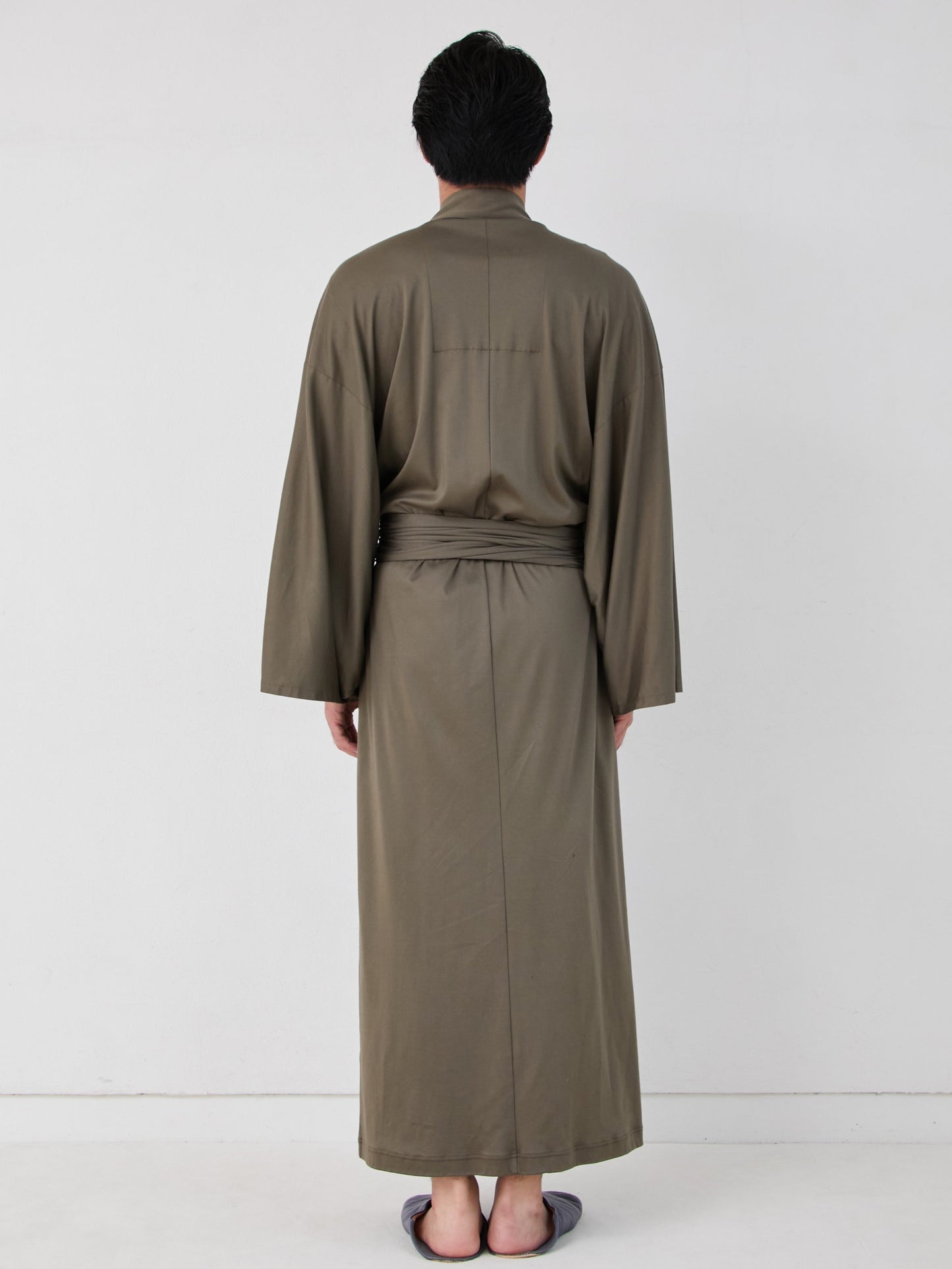 浴衣ルームウェア・ナチュラル -オリーブ- Yukata Roomwear-Olive- - Nanafu|YUKATA Roomwear