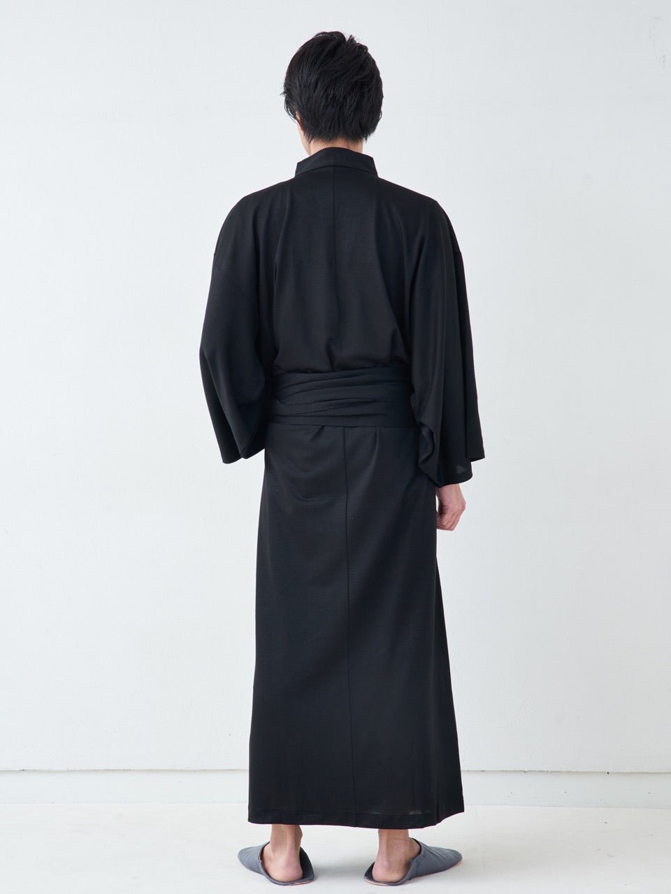 浴衣ルームウェア・プレミアム-ブラック- Yukata Roomwear Premium-Black- - Nanafu|YUKATA Roomwear