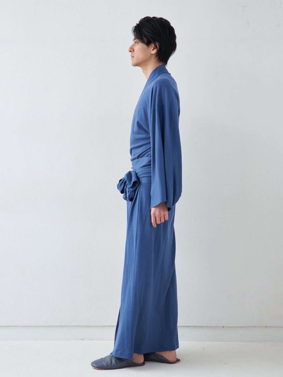 浴衣ルームウェア・プレミアム-ブルー- Yukata Roomwear Premium-Blue - Nanafu|YUKATA Roomwear