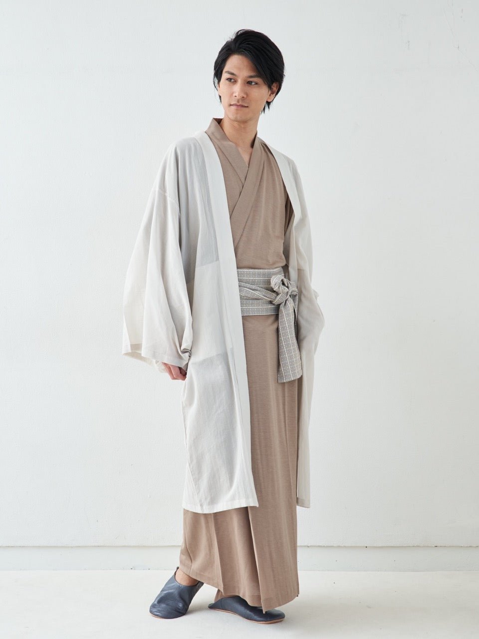 浴衣ルームウェア・プレミアム-キャメル- Yukata Roomwear Premium-Camel- - Nanafu|YUKATA Roomwear