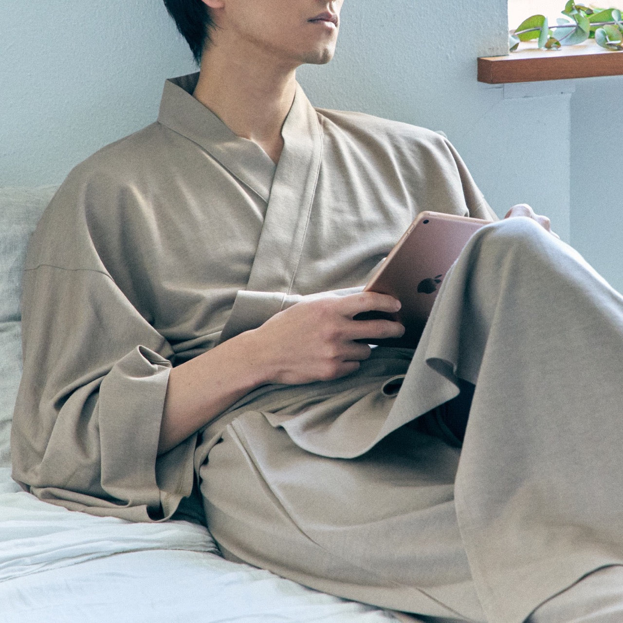 浴衣ルームウェア・プレミアム-キャメル- Yukata Roomwear Premium-Camel- - Nanafu|YUKATA Roomwear