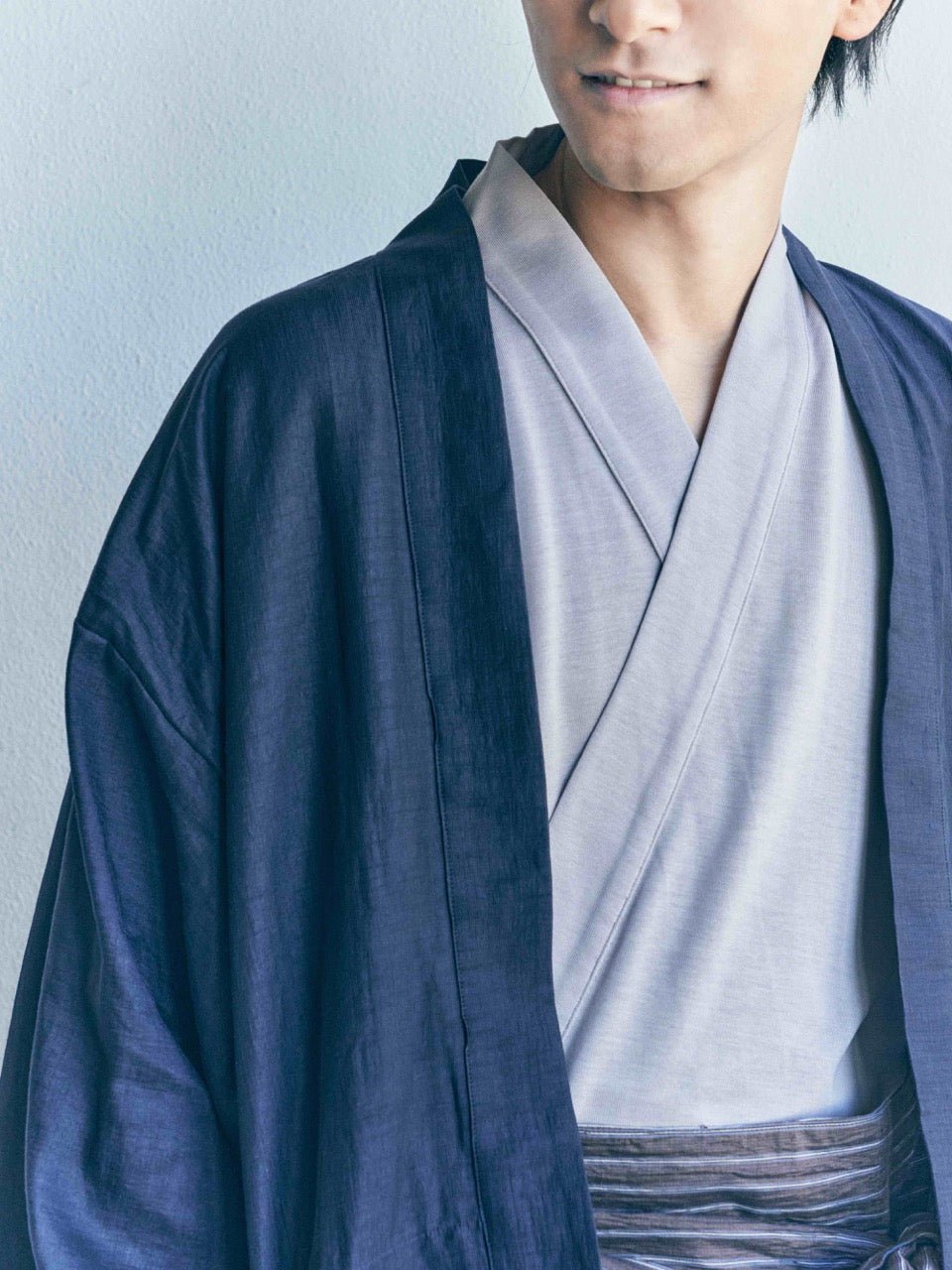 浴衣ルームウェア・プレミアム-グレー- Yukata Roomwear Premium-Grey- - Nanafu|YUKATA Roomwear