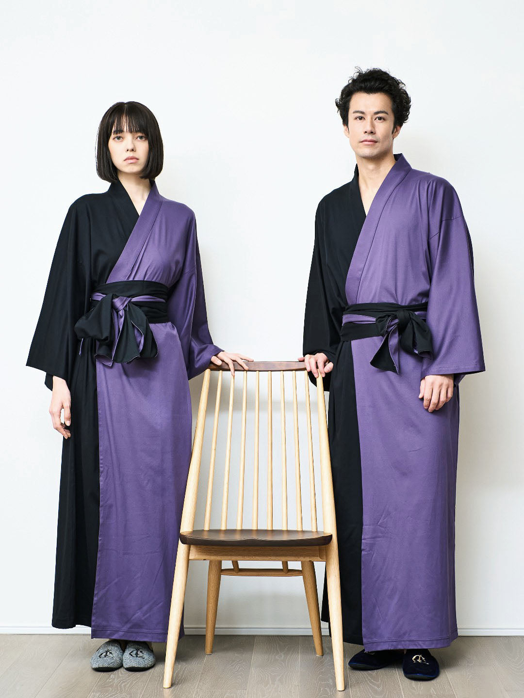 YUKATA   Bicolor (Black × 紫)Men