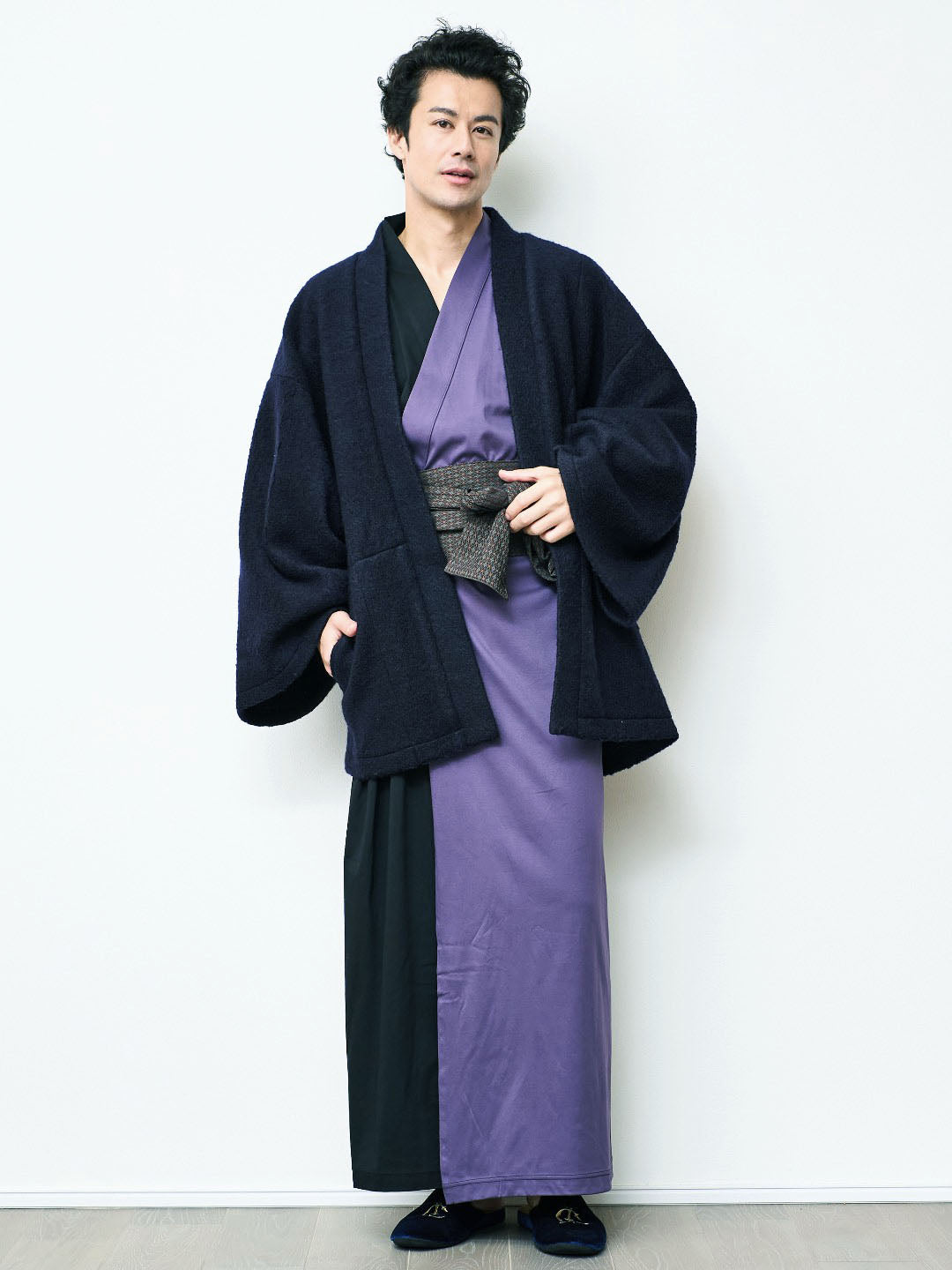 
                  
                    YUKATA   Bicolor (Black × 紫)Men
                  
                