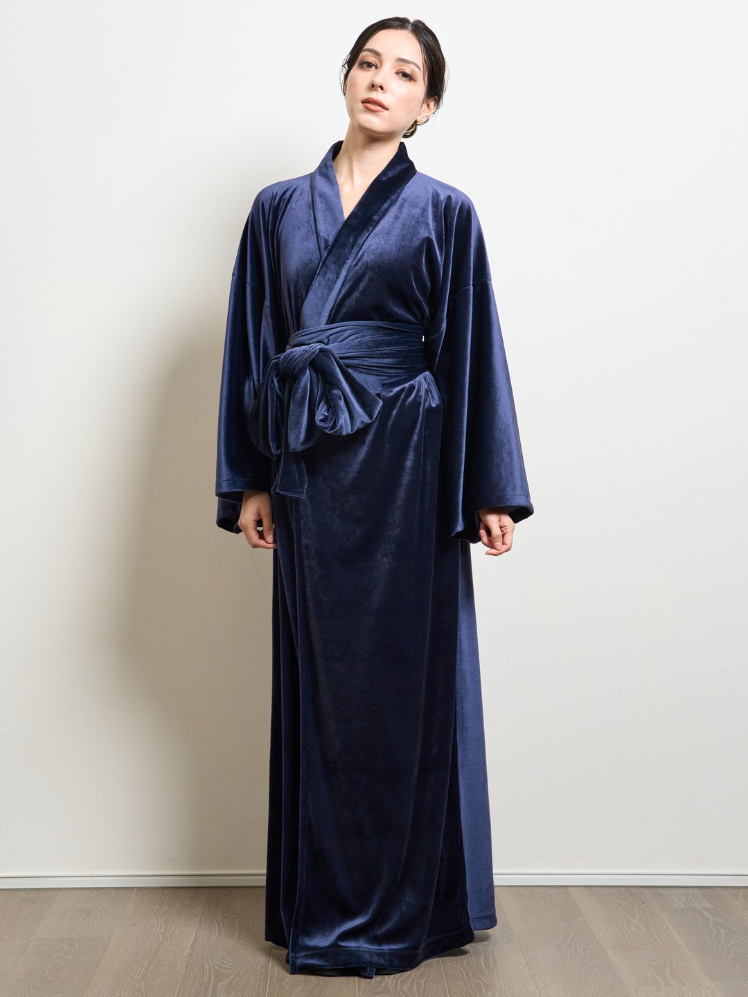 
                  
                    (10/1~start)YUKATA・ロイヤルベロア（ディープネイビー） - Yukata Royal Velor-Deep Navy- Women
                  
                