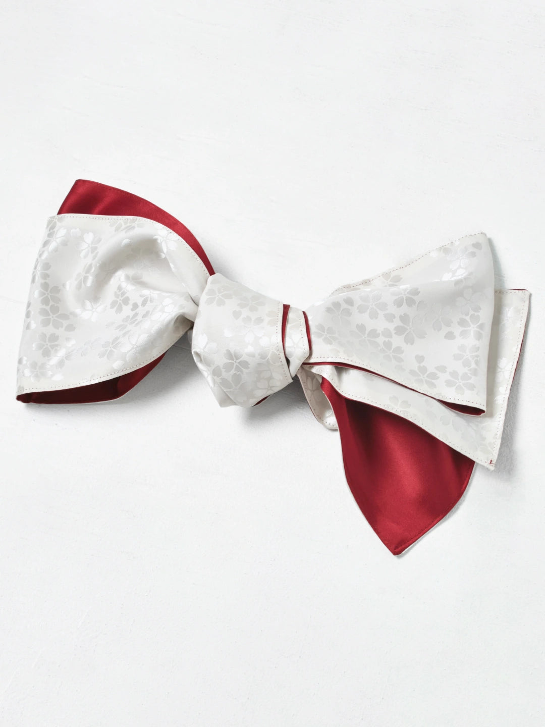 OBI Reversible Red Satin