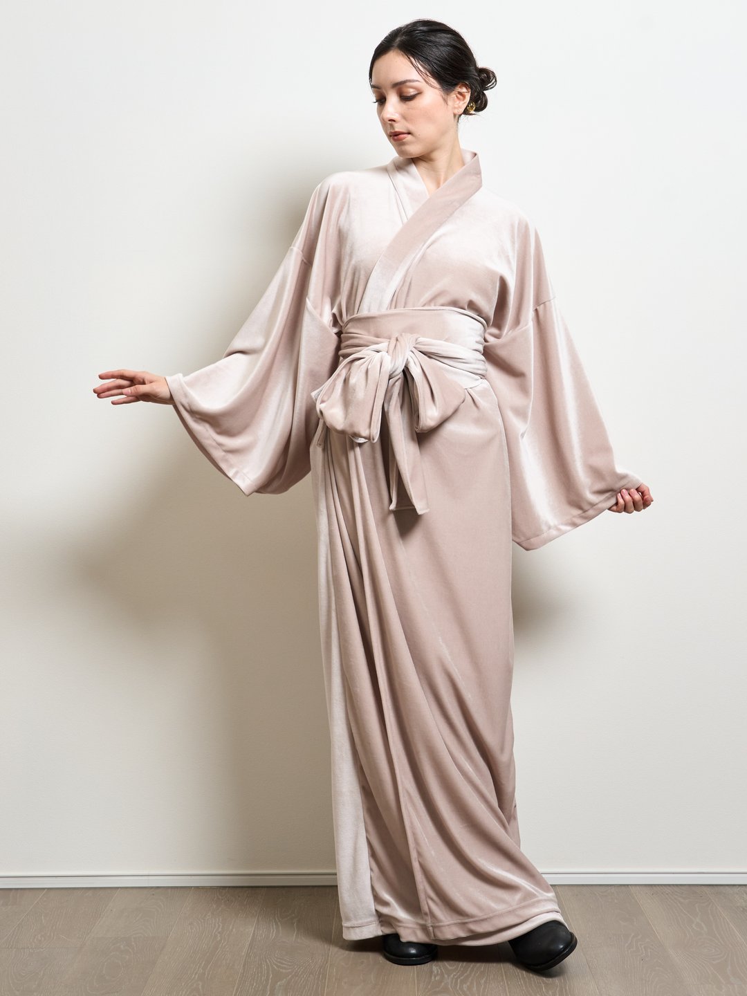 (10/1~start)YUKATA・ロイヤルベロア（シャンパン） - Yukata Royal Velor-Champagne- Women