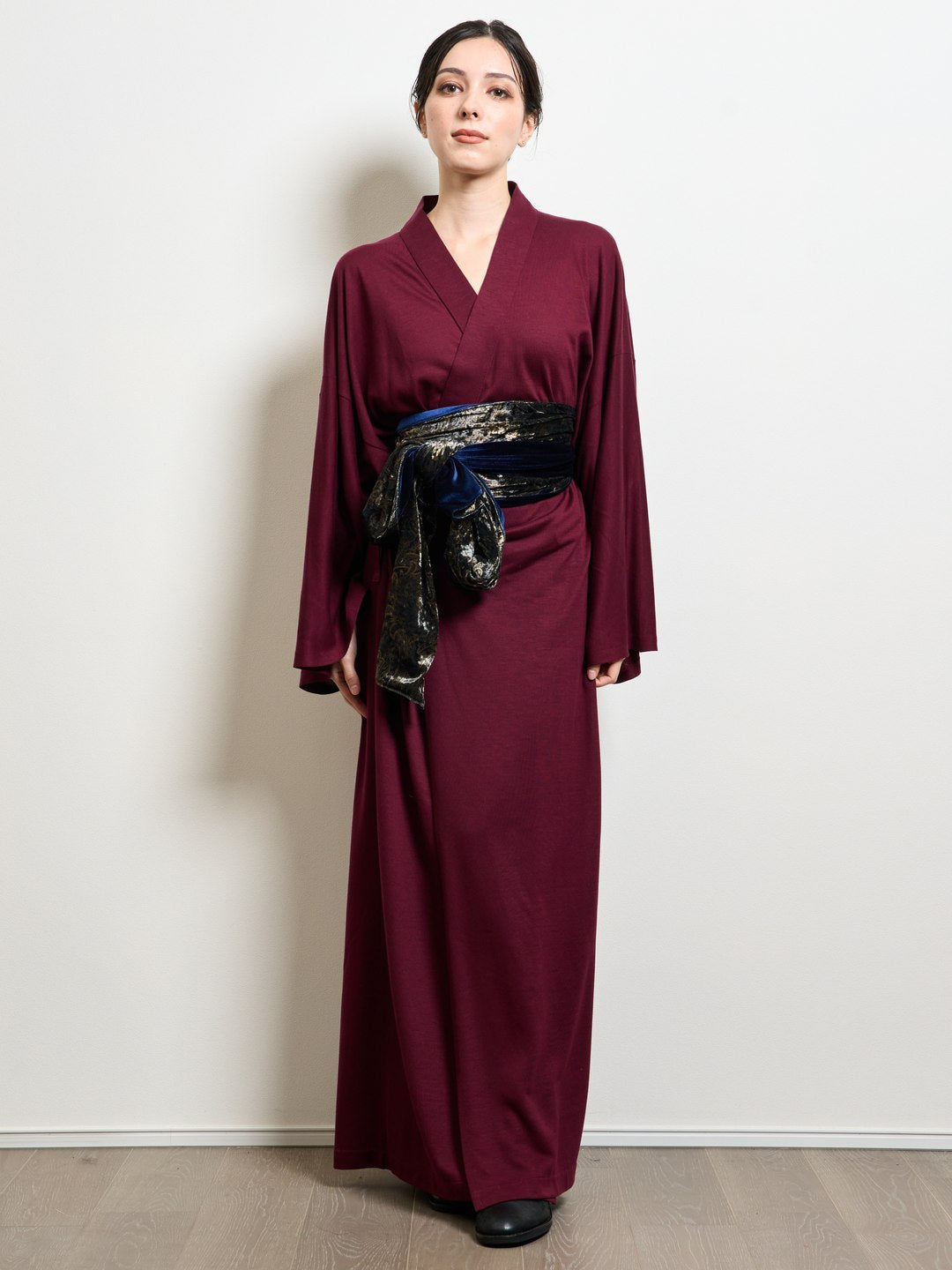 
                  
                    Yukata Roomwear Premium-Burgundy-
                  
                