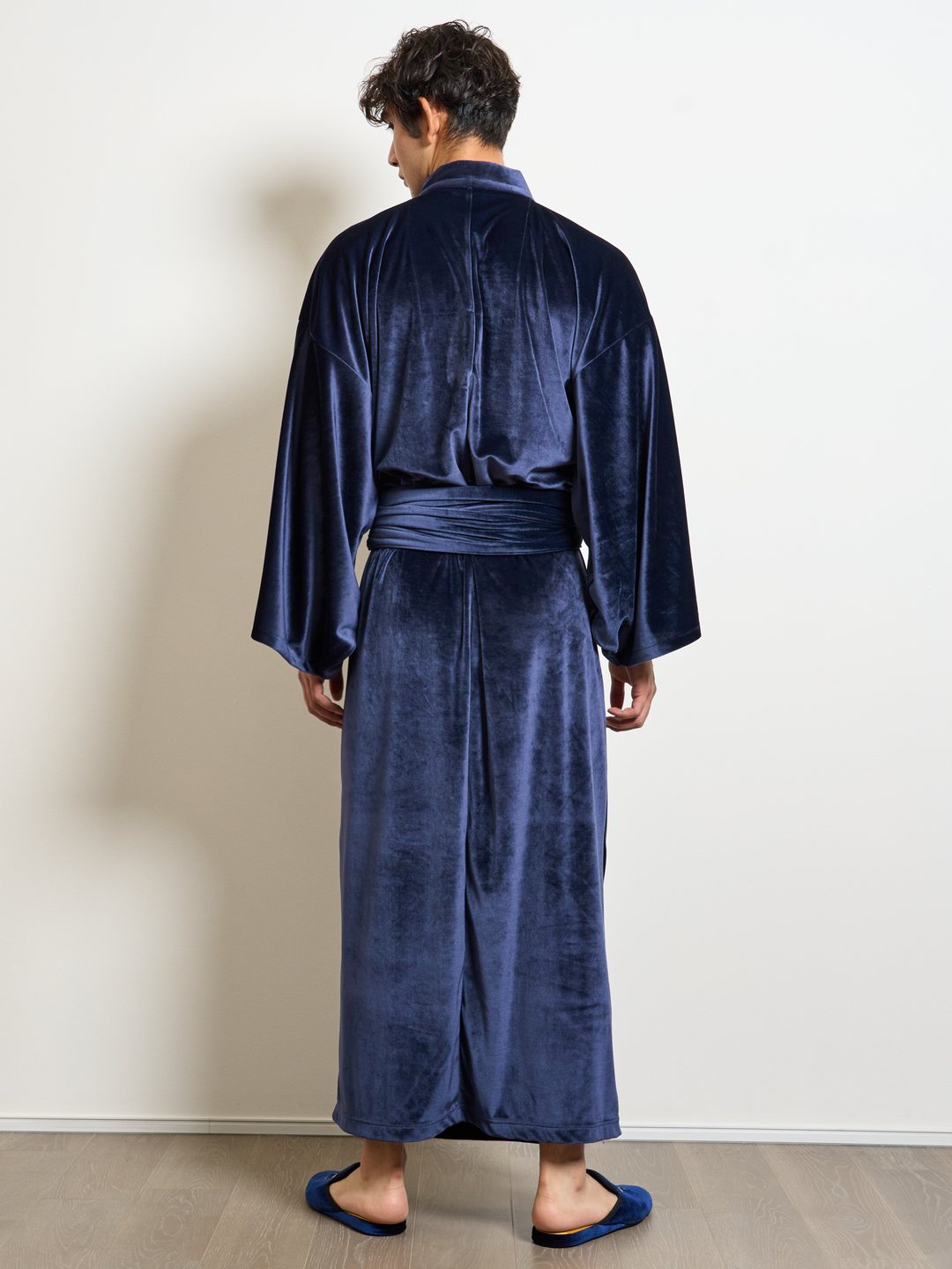 (10/1~start)YUKATA・ロイヤルベロア（ディープネイビー） - Yukata Royal Velor-Deep Navy- Women