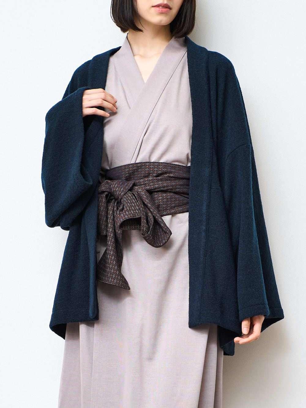 【11月中旬以降発送】HAORI カーディガン Wool (Deep Blue)