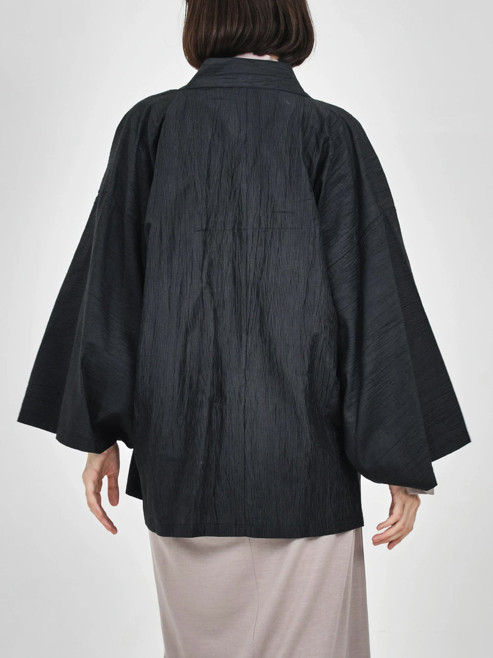 HAORI Linen (Black) – Nanafu｜YUKATA