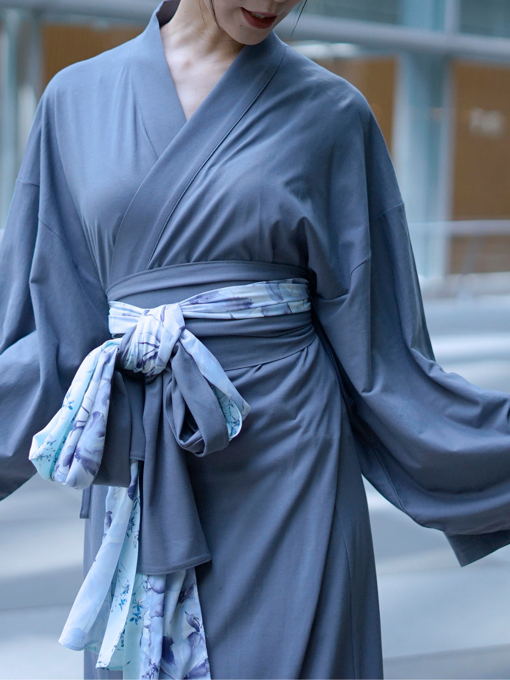 YUKATA 涼 (Grey) Woman – Nanafu｜YUKATA