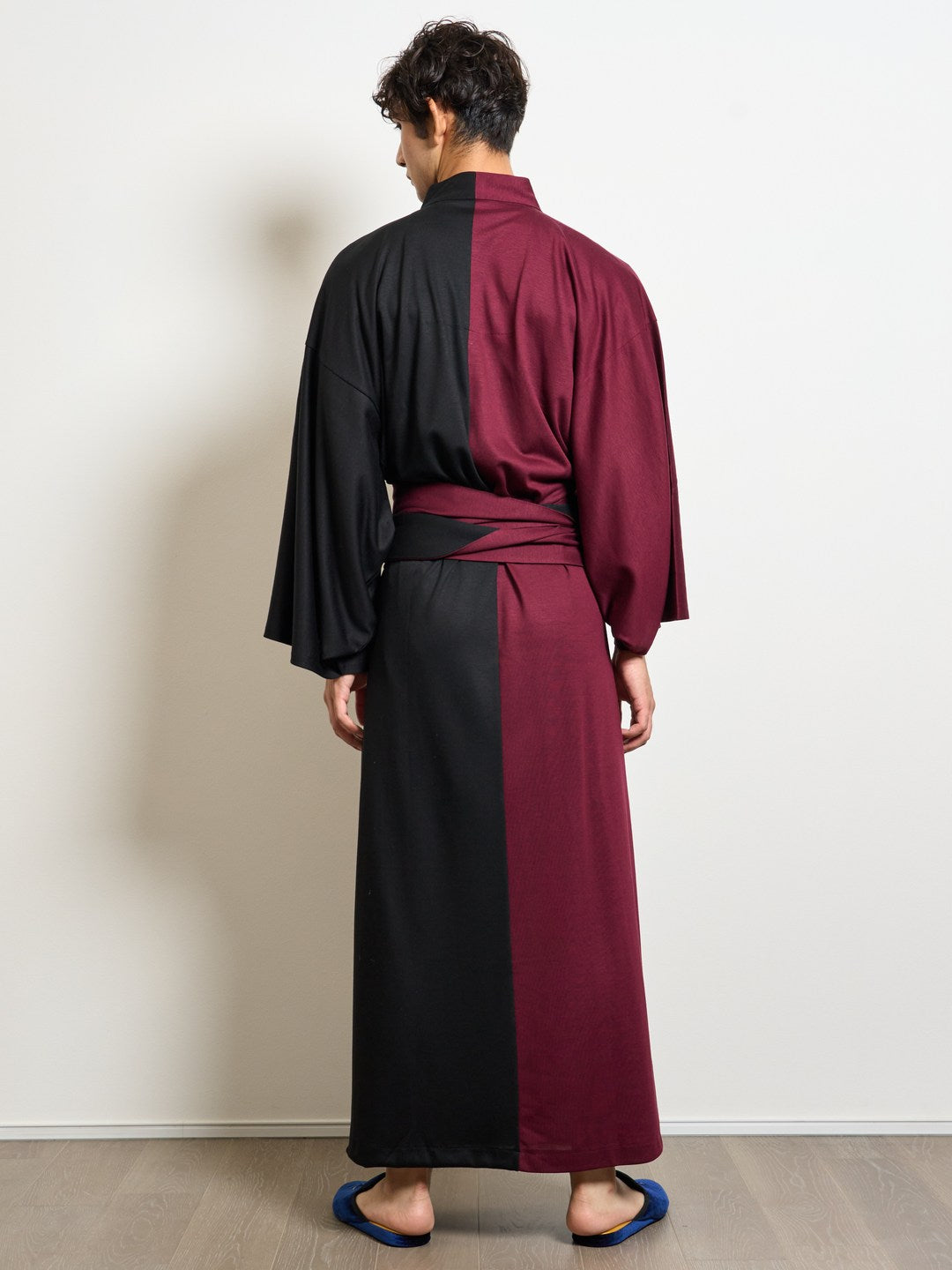 【(10/1~start)受注販売】YUKATA Premium Bicolor (Burgundy × Black) Men