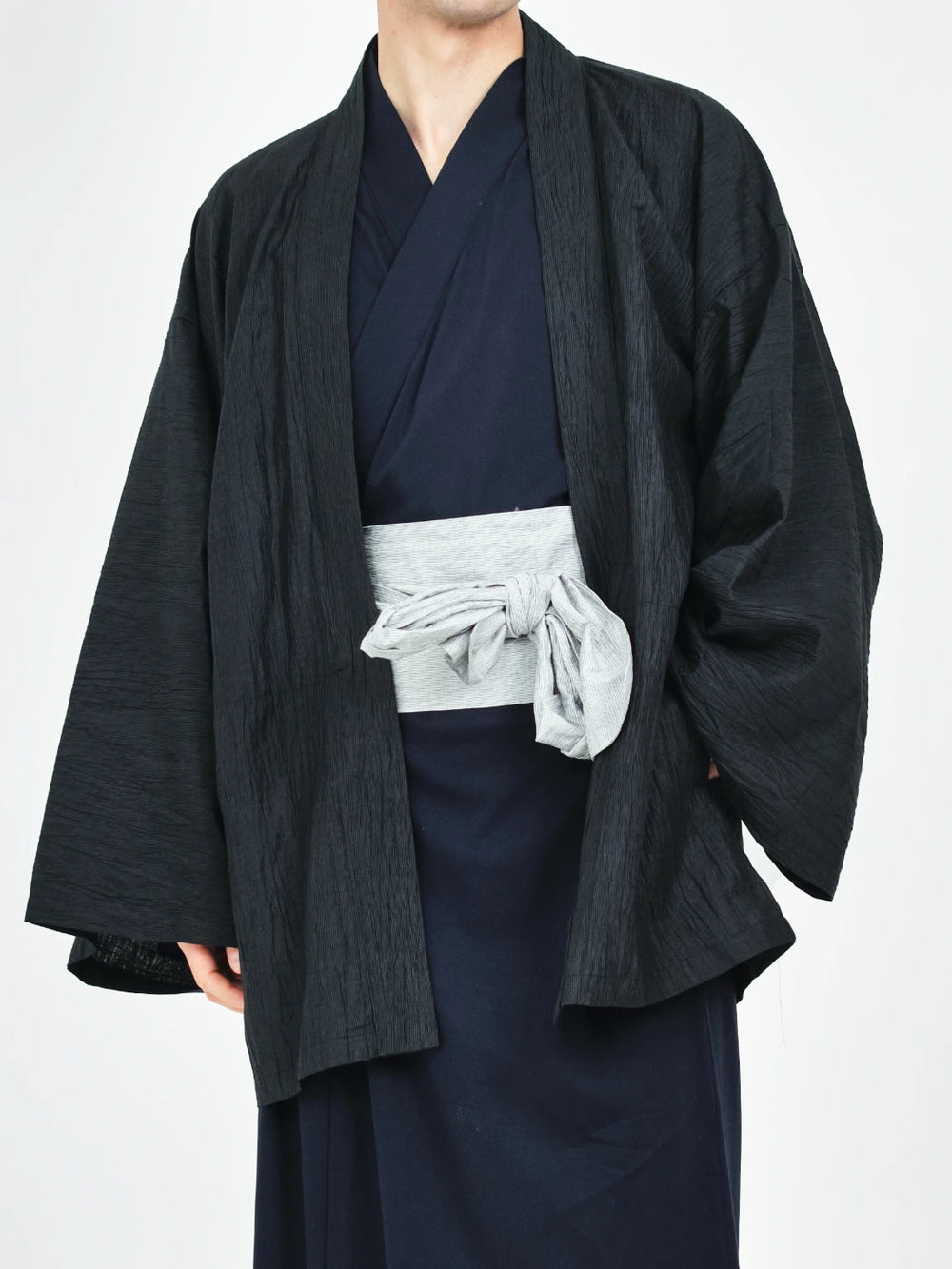 HAORI Linen (Black) – Nanafu｜YUKATA