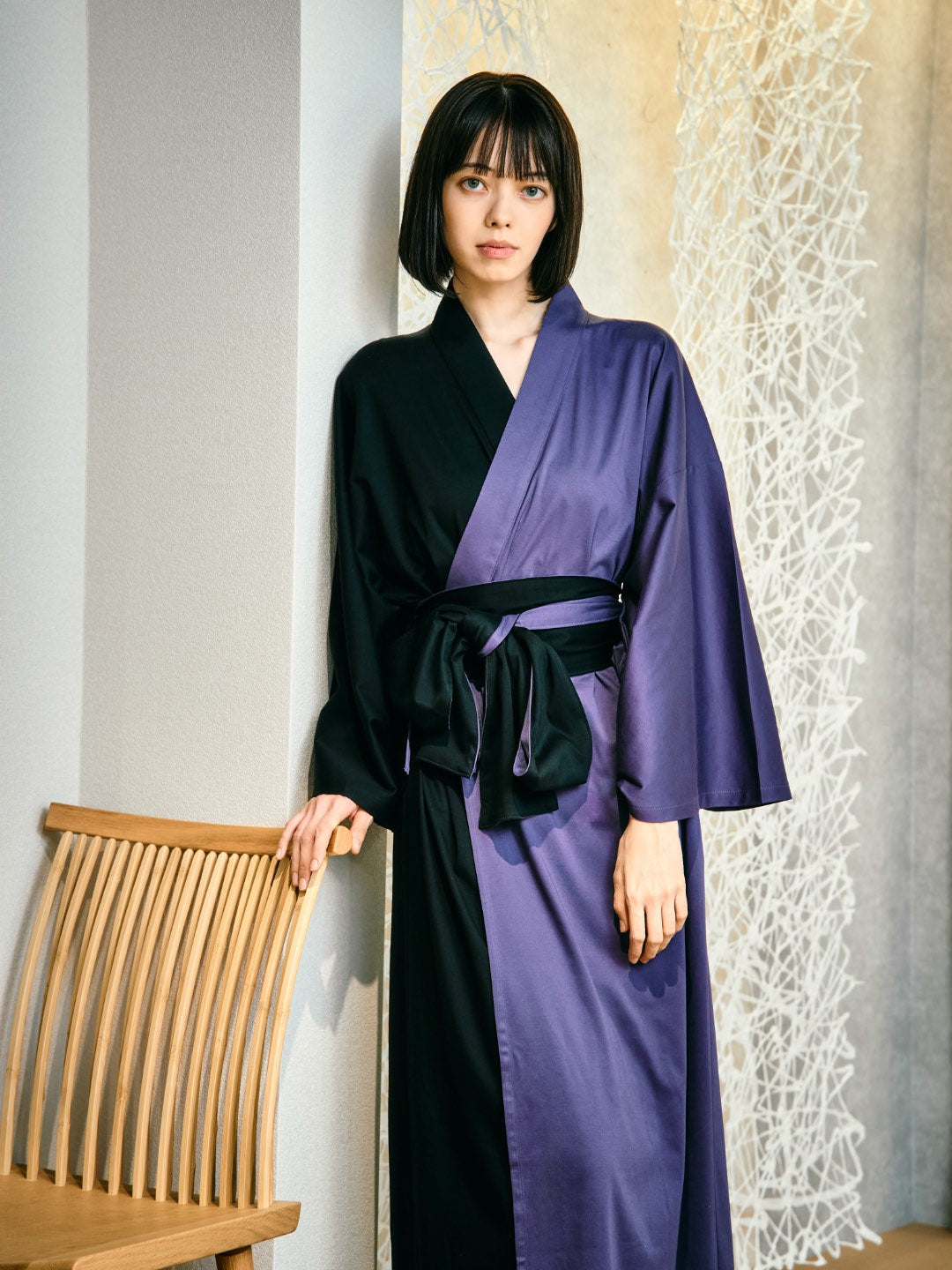 
                  
                    【11月中旬以降発送】YUKATA  Bicolor (Black × 紫) Women
                  
                