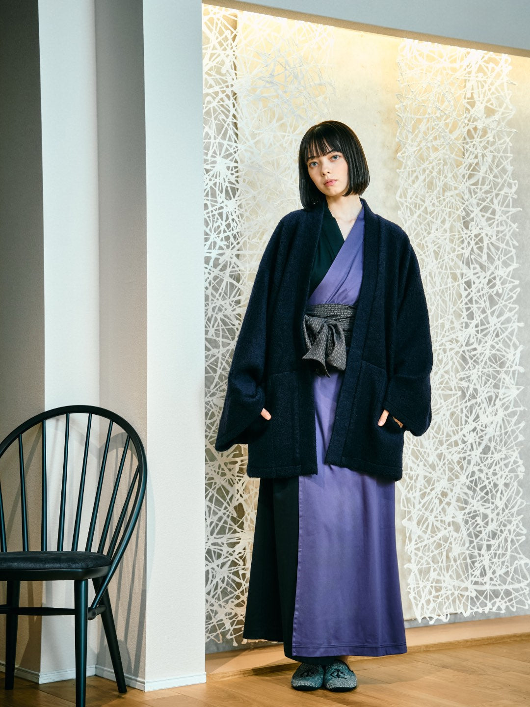 
                  
                    【11月中旬以降発送】YUKATA  Bicolor (Black × 紫) Women
                  
                