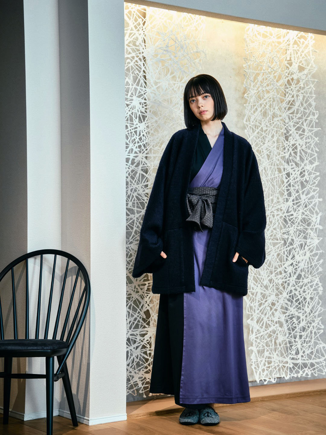 
                  
                    YUKATA  Bicolor (Black × 紫) Women
                  
                