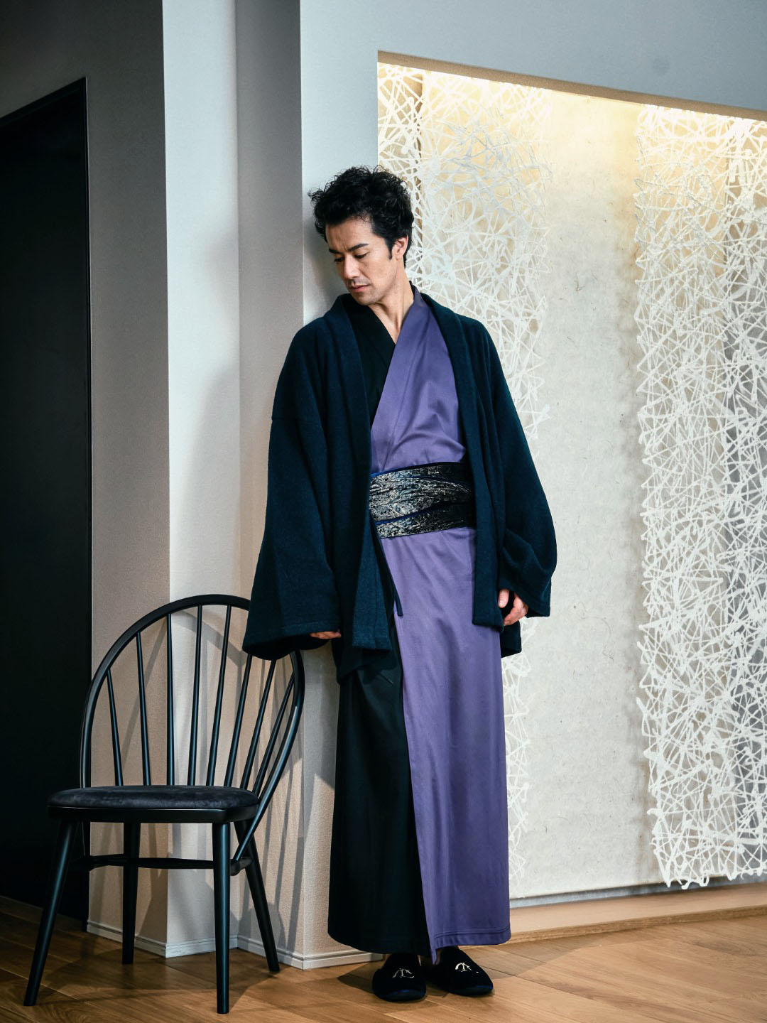 YUKATA   Bicolor (Black × 紫)Men