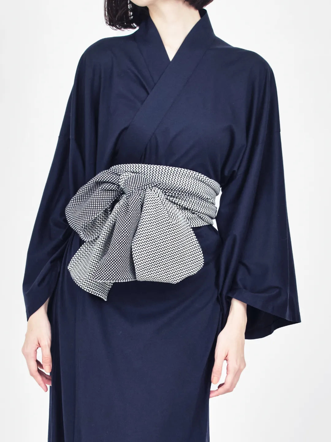 OBI Reversible（ 白黒 / 小紋ジャガード ）