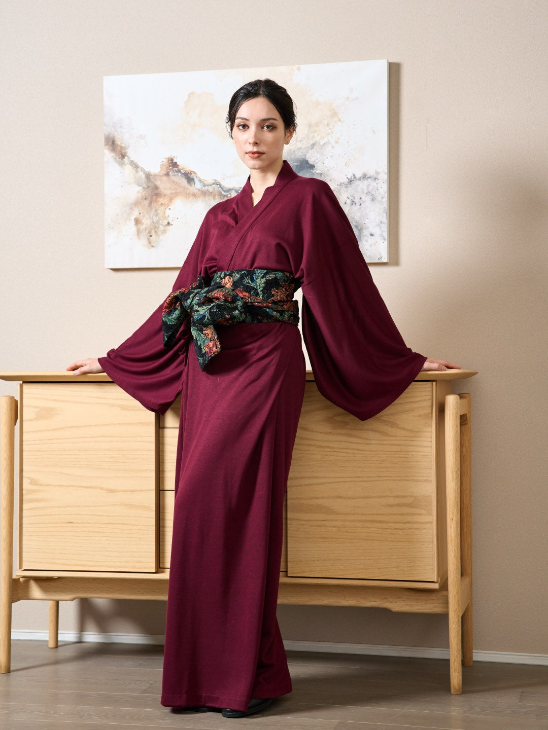 (10/1~start)YUKATA Premium (Burgundy)Women
