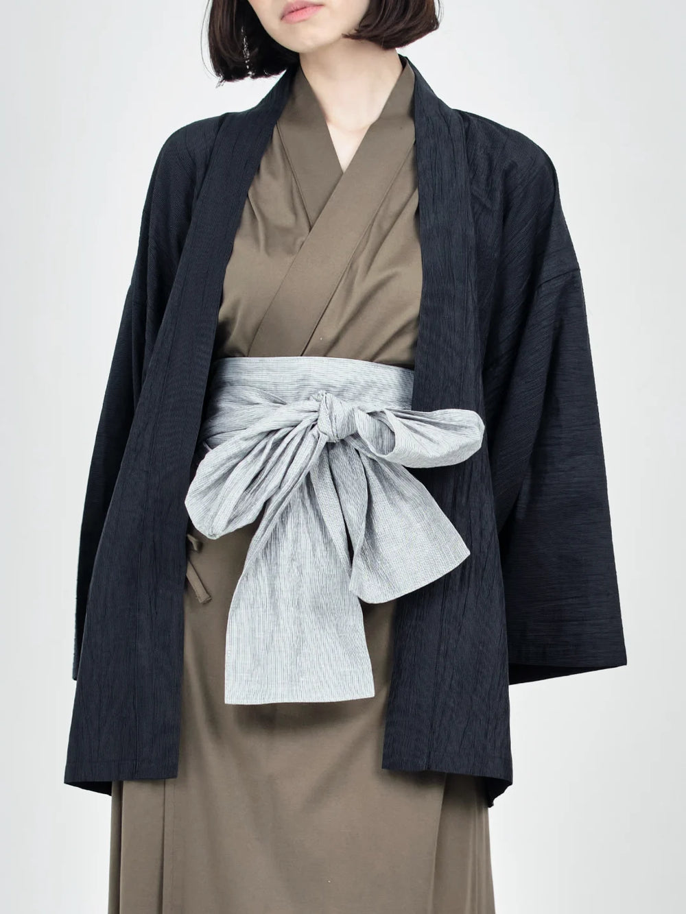 HAORI Linen (Black) – Nanafu｜YUKATA
