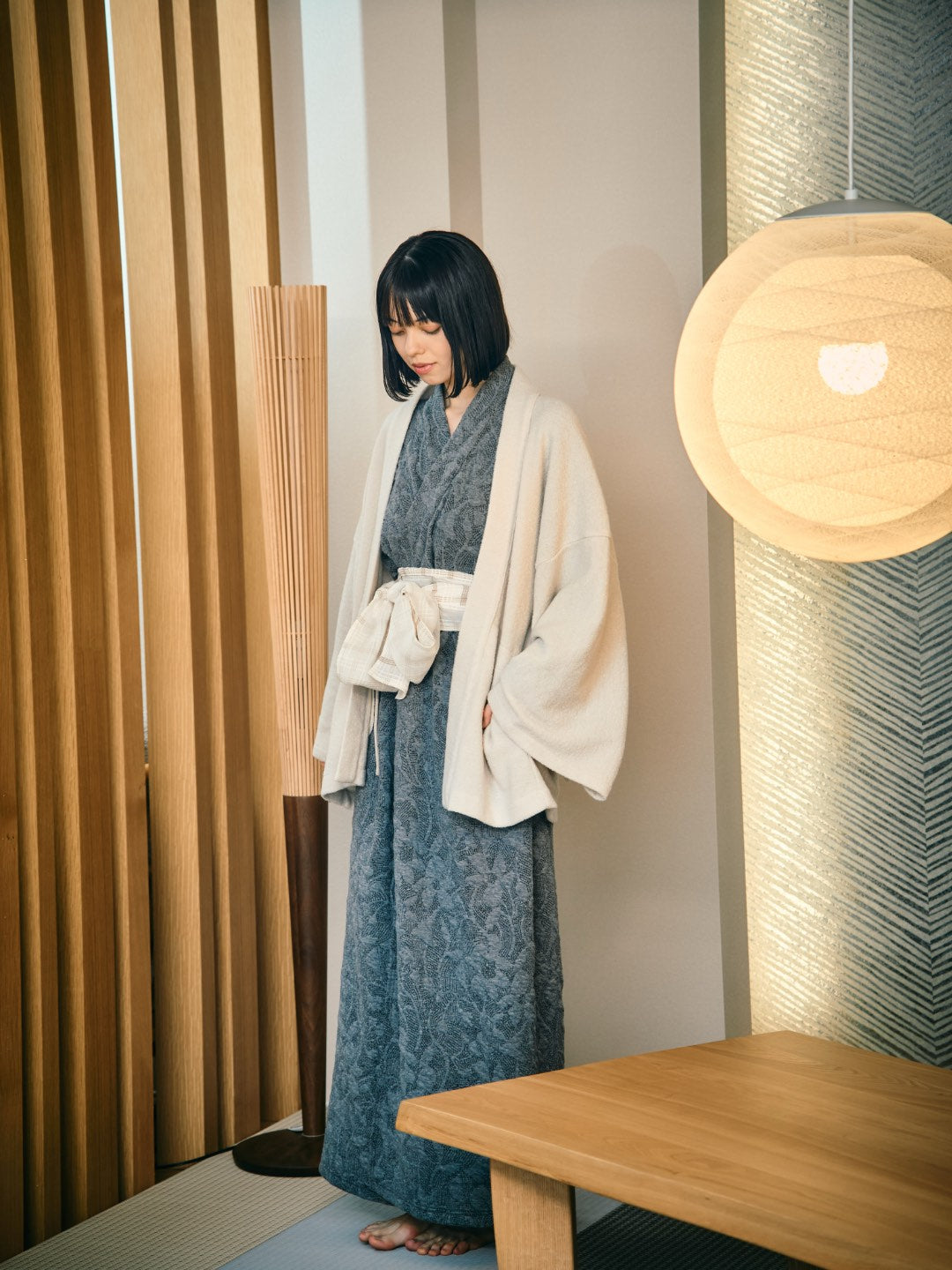 
                  
                    YUKATA 刺子ジャガード (GLEY) WOMAN
                  
                