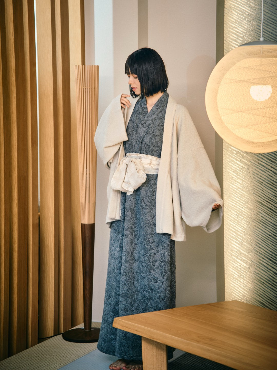 
                  
                    YUKATA 刺子ジャガード (GLEY) WOMAN
                  
                