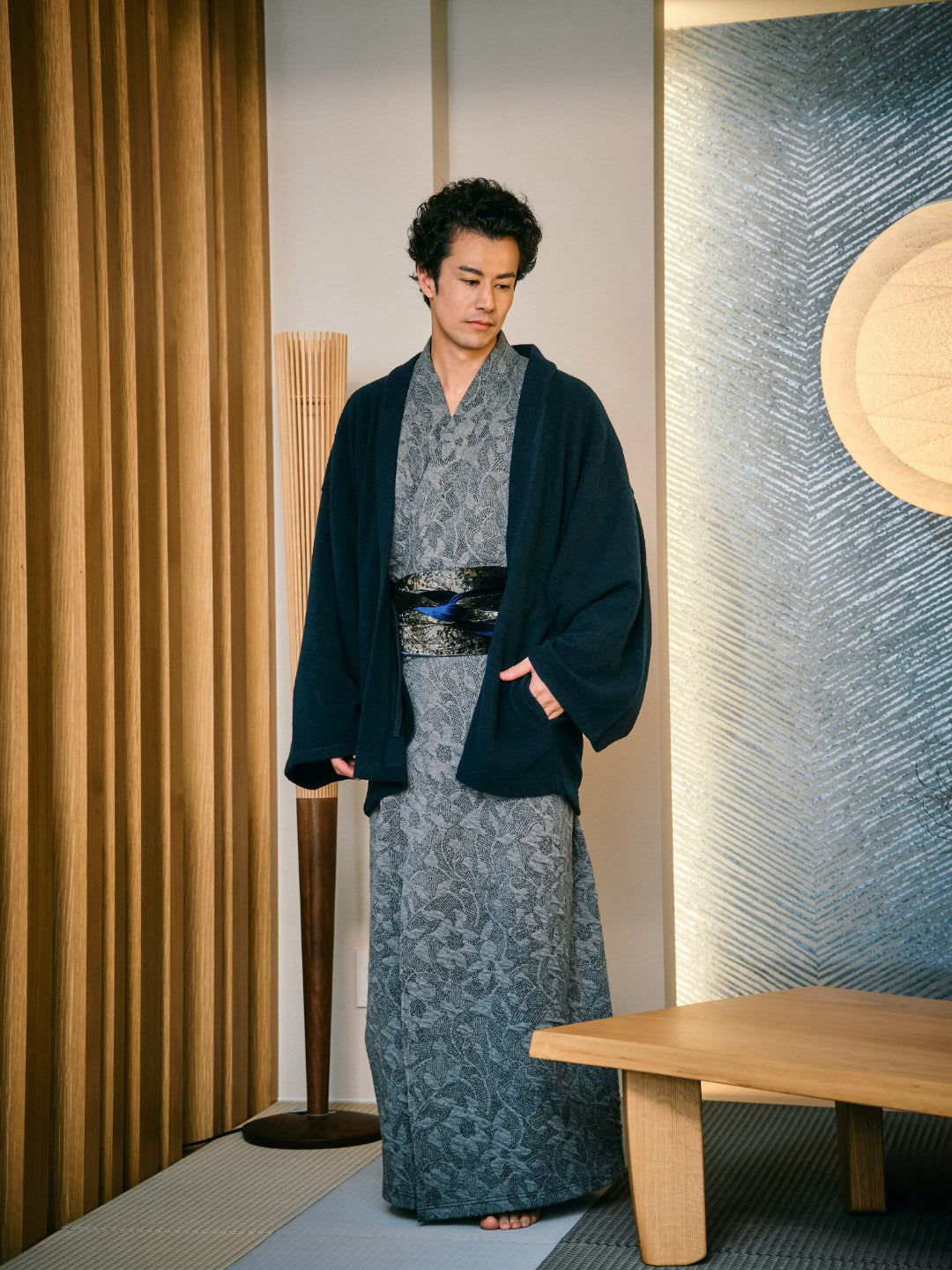 YUKATA 刺子ジャガード (GLEY) MEN