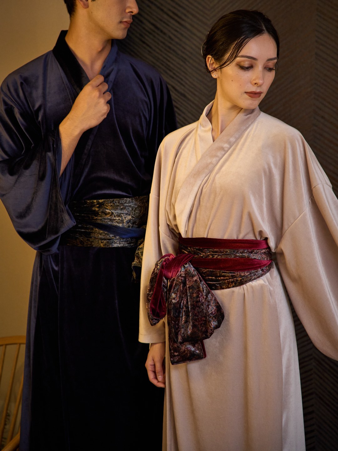 (10/1~start)YUKATA・ロイヤルベロア（シャンパン） - Yukata Royal Velor-Champagne- Women